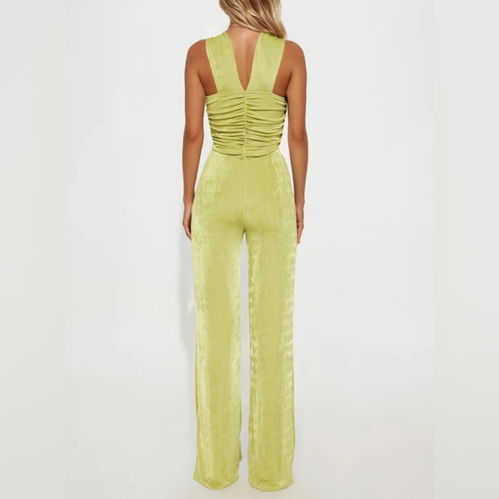 On Your Mind Slinky Wide Leg Jumpsuit NEW 🏷️ - Picture 3 of 3